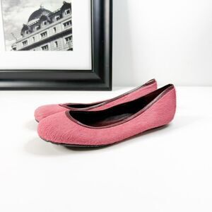 Pedro Garcia Pink Pony Hair Leather Ballet Flats Women’s Size 36
